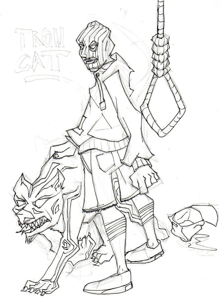 766x1043 Tron Cat By Gunsguru