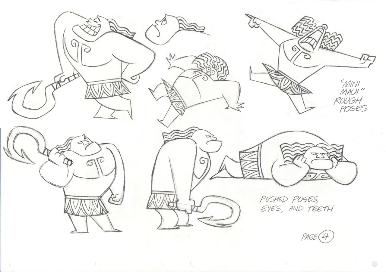 1280x904 Mini Maui Drawings By Eric Goldberg. Moana Know Your Meme