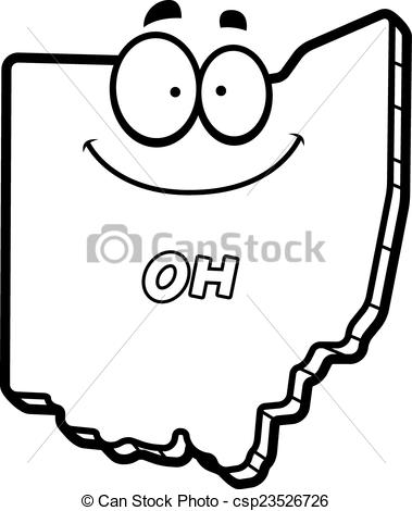 379x470 Cartoon Ohio. A Cartoon Illustration Of The State Of Ohio