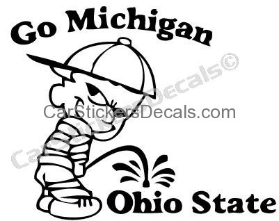 401x318 Michigan Pee On Ohio State Sticker Amp Decal