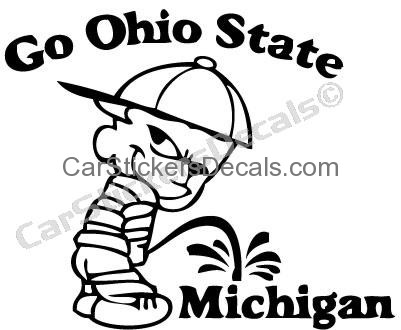 401x330 Ohio State Pee On Michigan Sticker Amp Decal