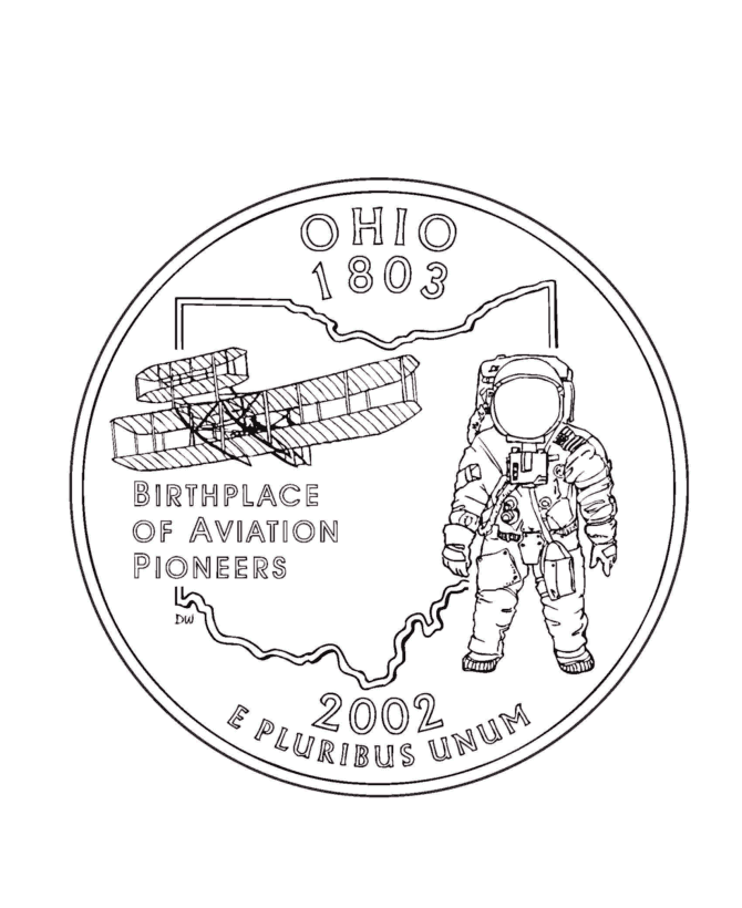 670x820 Usa Printables Ohio State Quarter
