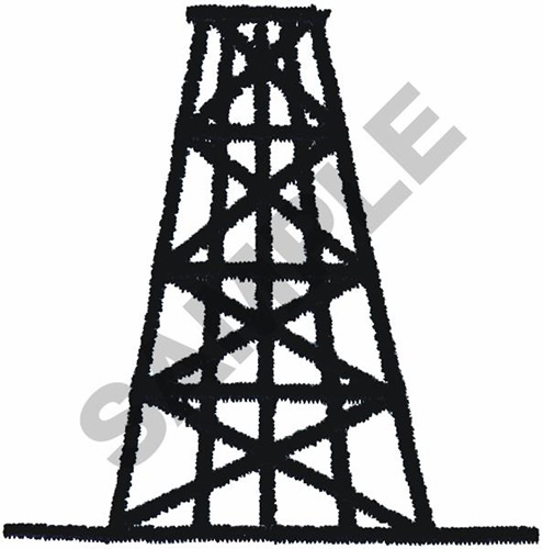 495x500 Oil Derrick Embroidery Design Annthegran
