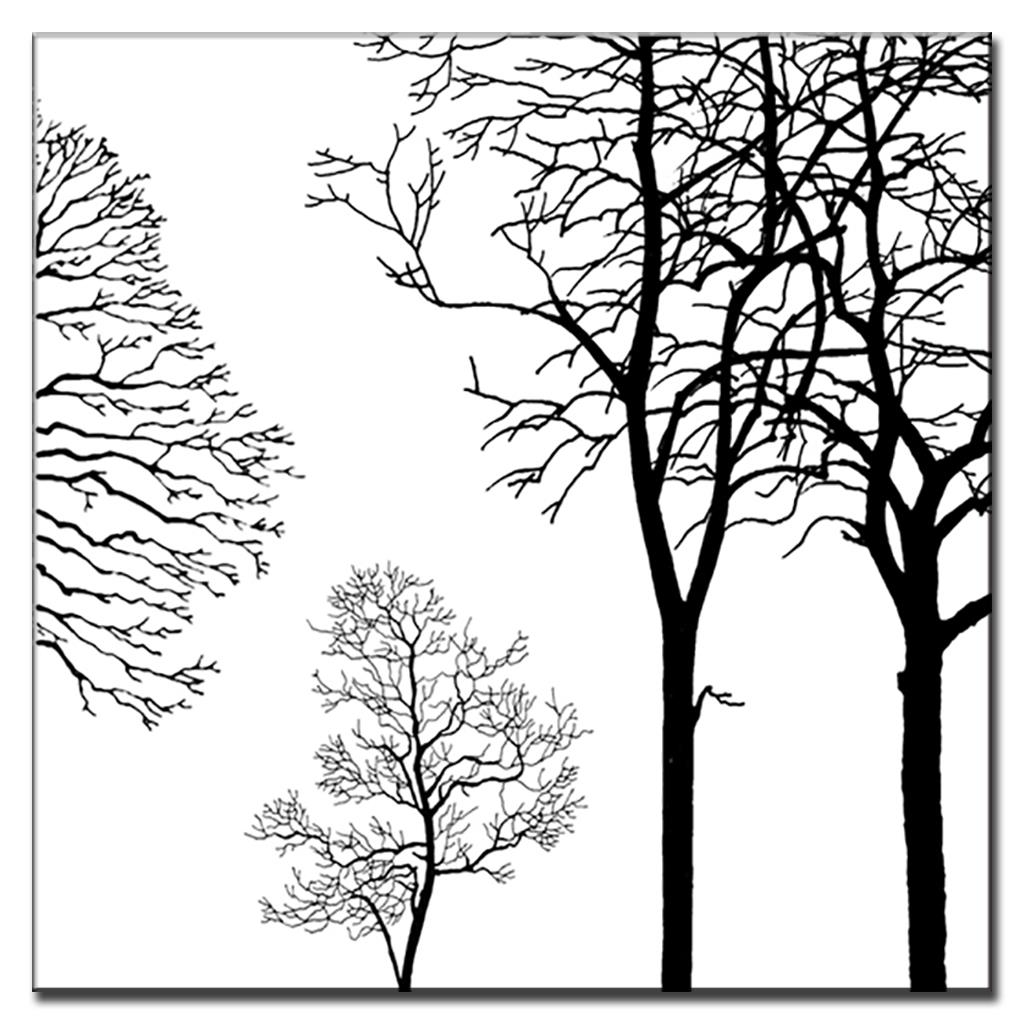 1024x1024 Hot Sale Abstract Withered Tree Modern Wall Painting Unframed Oil