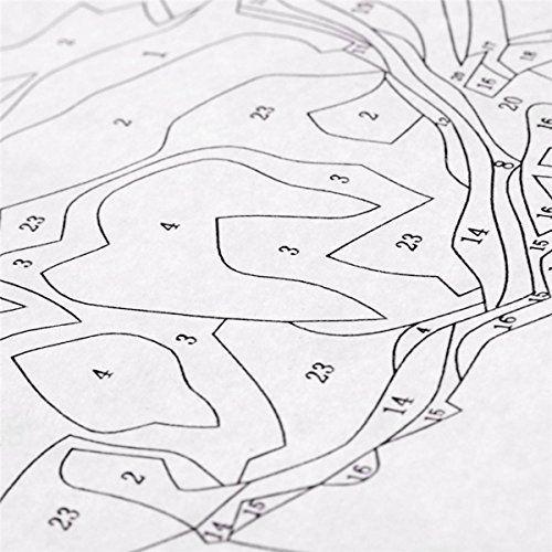 500x500 Kingso Diy Oil Painting Paint By Numbers Kit Art Craft Rivulet 40