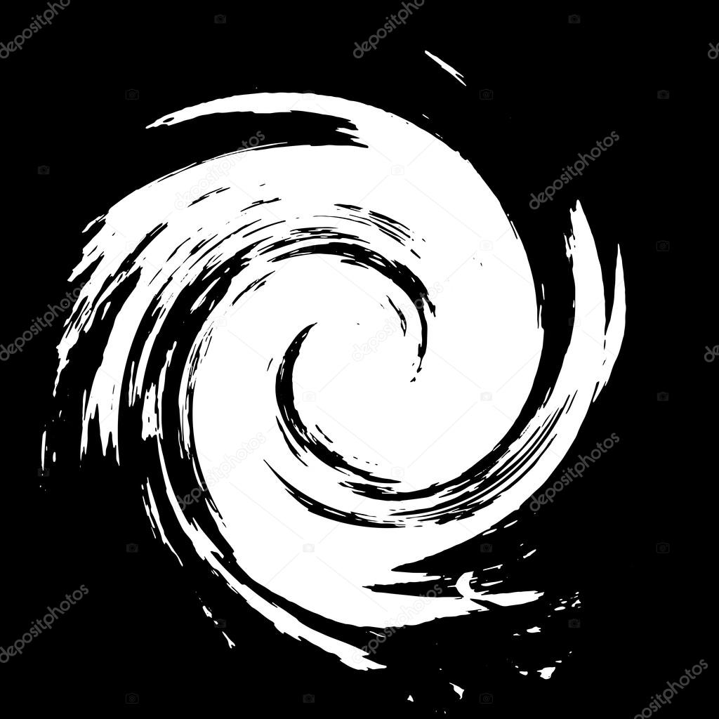 1024x1024 Oil Paint Stains. Blob Watercolor Painted. Black Brush. Vector