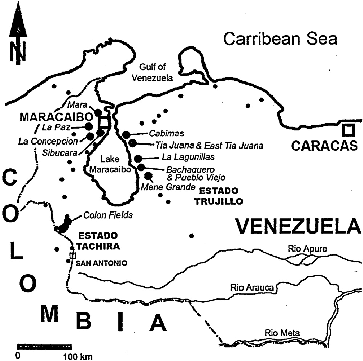 720x717 Venezuela Oilfield Location Map.