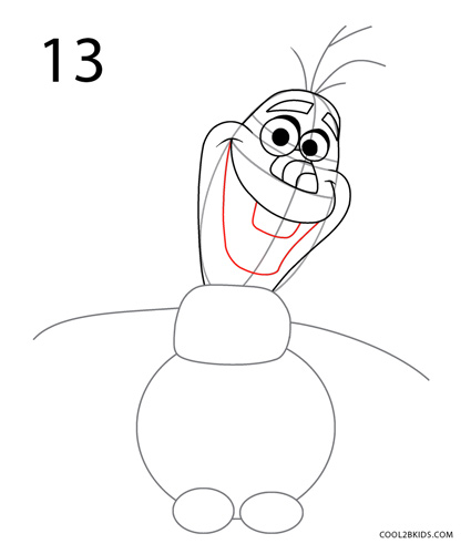425x500 How To Draw Olaf (Step By Step Pictures) Cool2bkids
