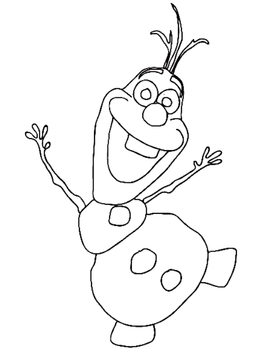 Olaf Cartoon Drawing at GetDrawings | Free download