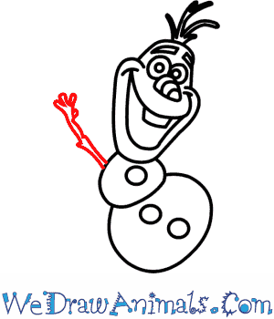 300x350 How To Draw Olaf From Frozen