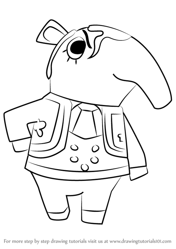 566x800 Learn How To Draw Olaf From Animal Crossing (Animal Crossing) Step