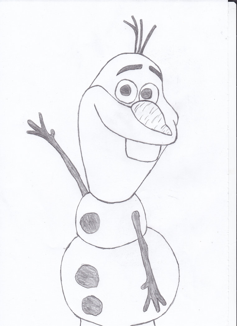 762x1047 Olaf Drawing By Me By Naruxhinata