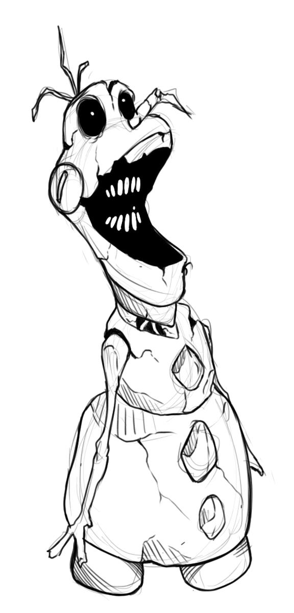 576x1200 Request Fnaf Olaf By Undeadkitty13