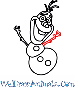 300x350 How To Draw Olaf From Frozen