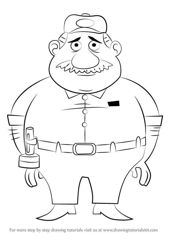 596x842 Learn How To Draw Olaf From Pound Puppies (Pound Puppies) Step By