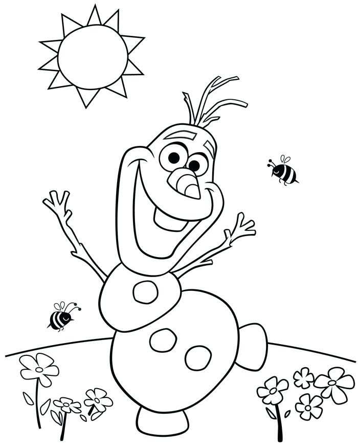 700x869 Frozen Olaf Coloring Pages In Addition To Frozen Coloring Pages