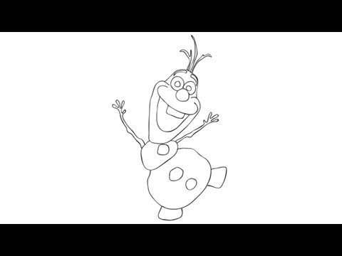 480x360 How To Draw Olaf From Frozen