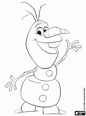 280x375 Olaf Frozen Desenhos Para Colorir