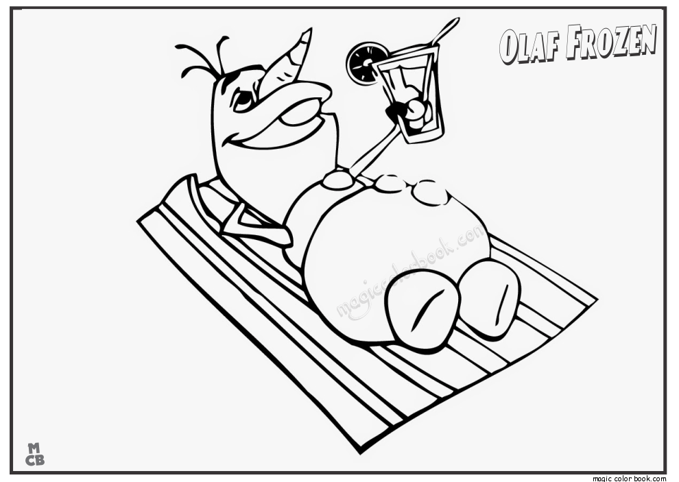 990x703 Olaf Frozen Coloring Pages 02