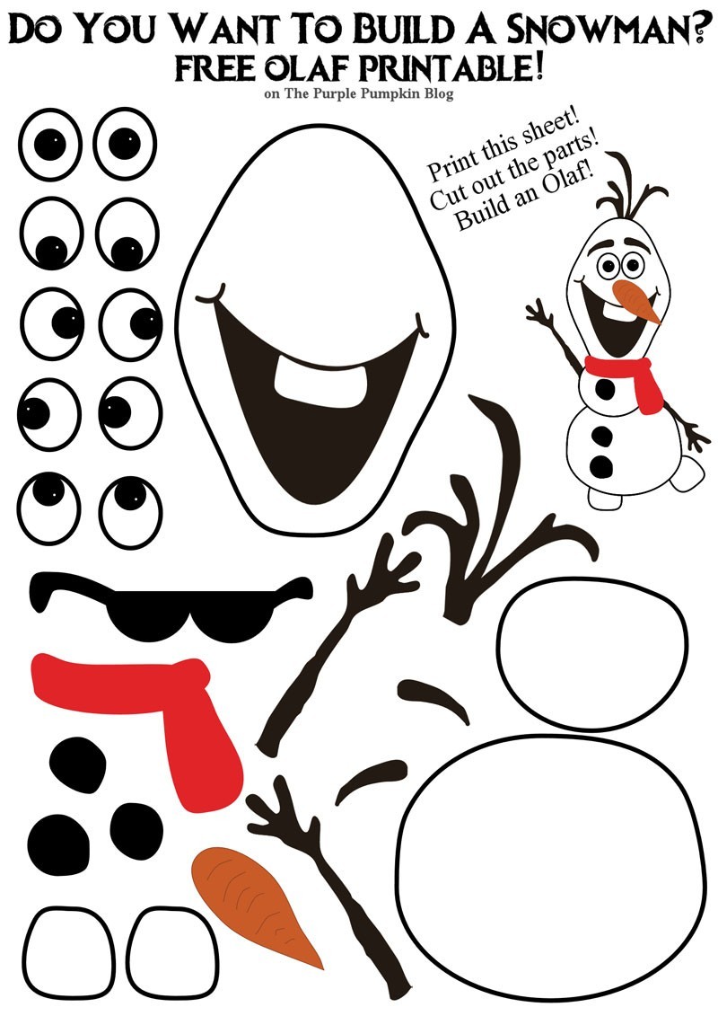 800x1131 Free Olaf Printable
