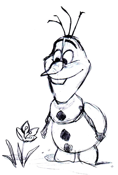 Olaf The Snowman Drawing at GetDrawings | Free download