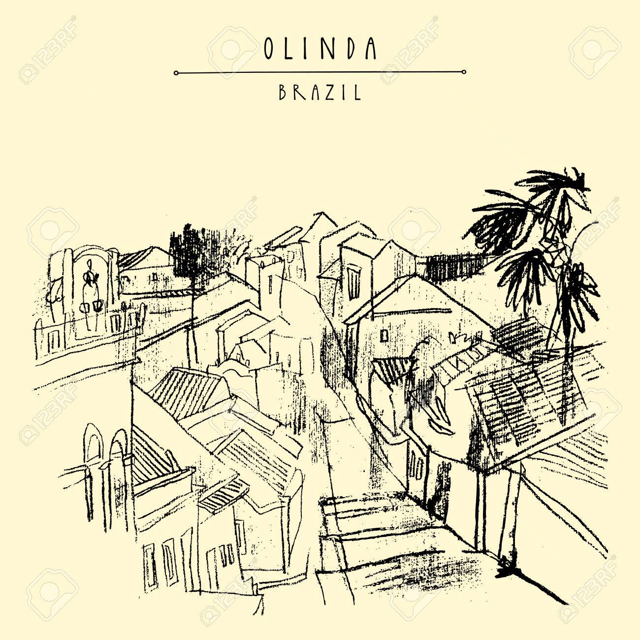 1300x1300 Above View Of Olinda, Pernambuco, Brazil, South America. Old