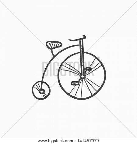 450x470 Old Bicycle Big Wheel Vector Vector Amp Photo Bigstock