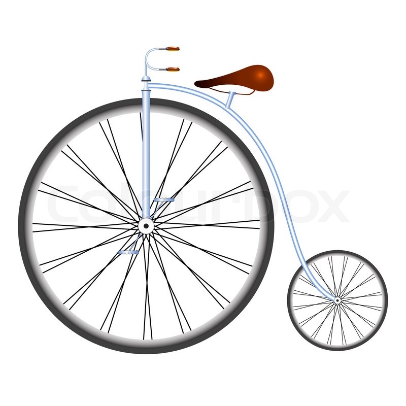 800x800 Old Bicycle, Abstract Art Illustration Stock Photo Colourbox