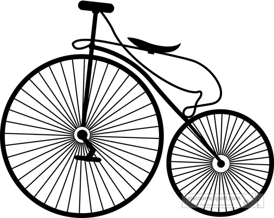 550x438 Bicycle Clipart Old Bike High Wheel Bicycle
