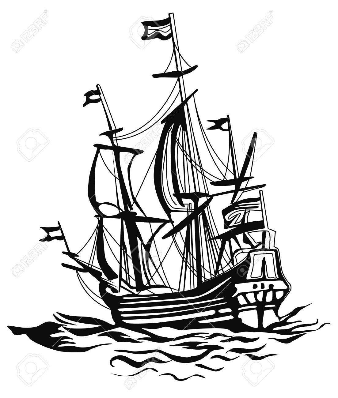 1103x1300 An Old Sailing Boat Stock Photo, Picture And Royalty Free Image