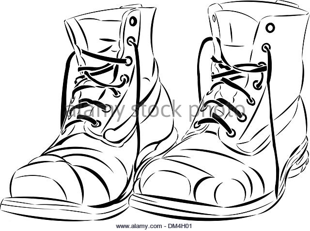640x478 Hiking Boots Stock Vector Images