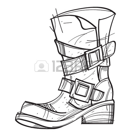 450x450 Old Men's Boots. Cartoon Drawing For Gaming Mobile Applications