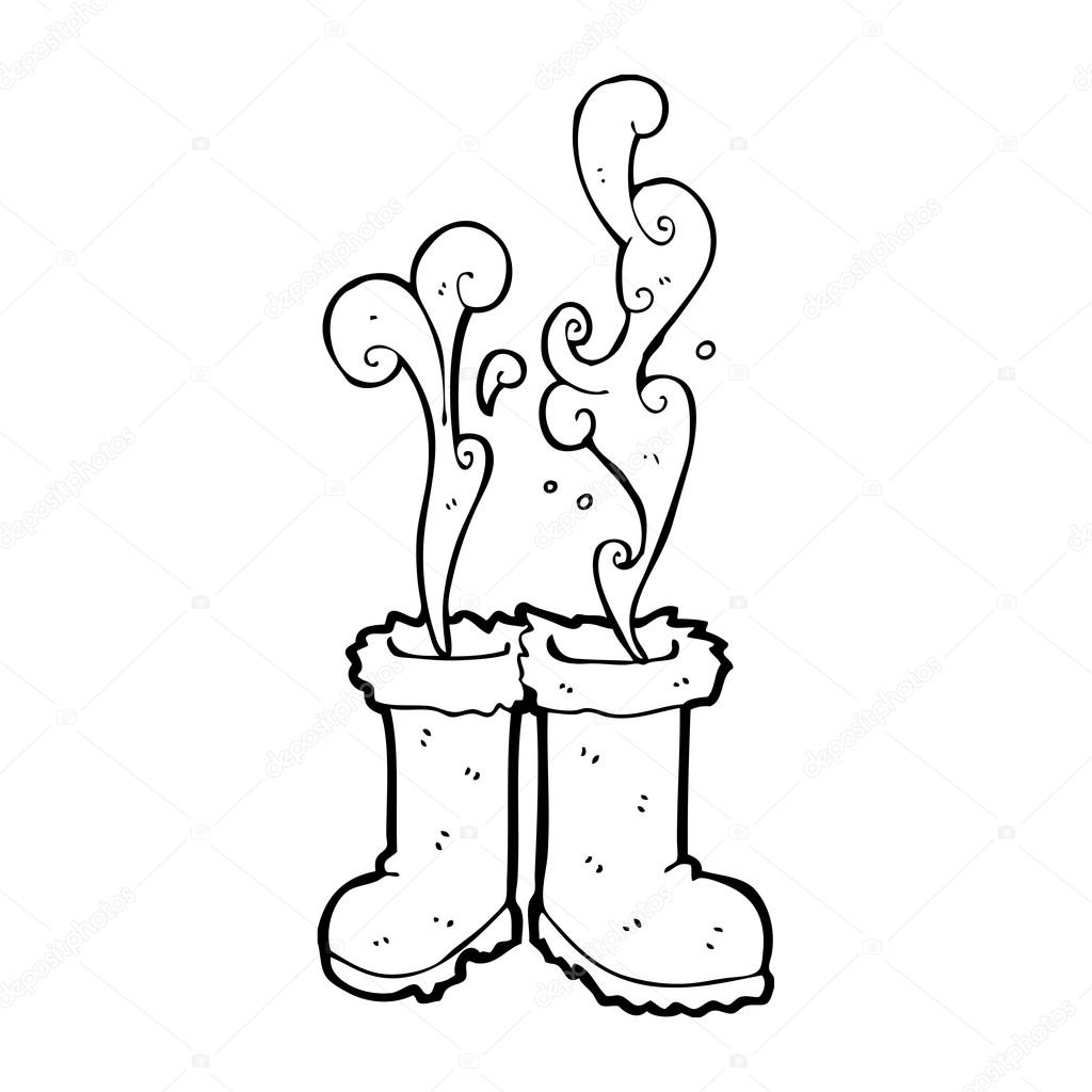 1024x1024 Smelly Old Santa Boots Stock Vector Lineartestpilot