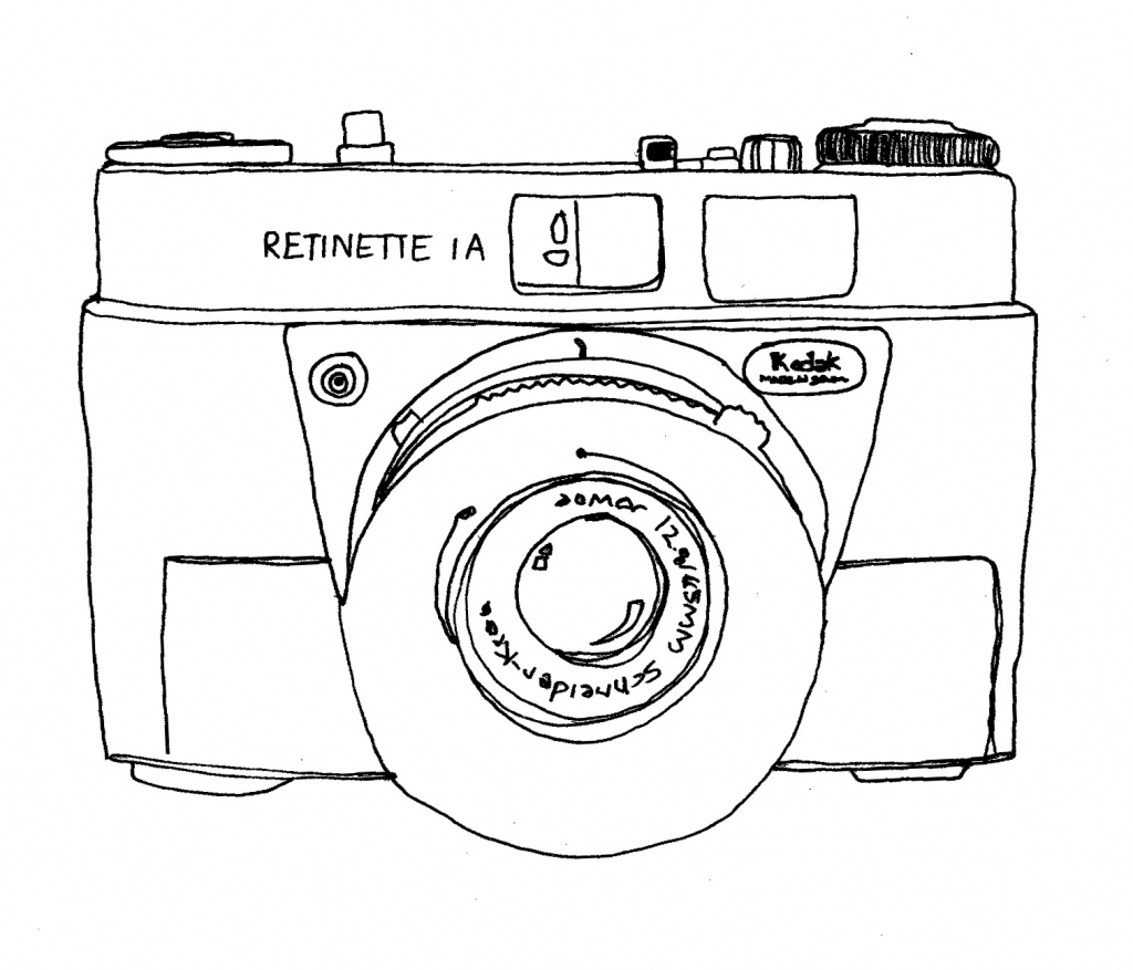 1024x877 Drawings Of Cameras