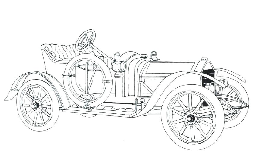 850x550 Classic Cars Coloring Pages Old Car Coloring Pages Classic Cars