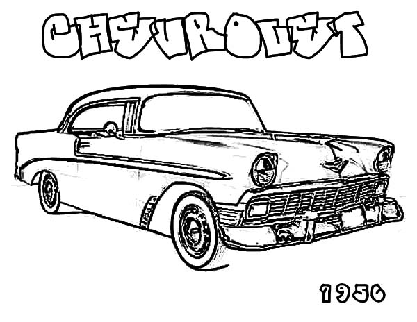 600x464 1956 Antique Chevy Cars Coloring Pages Best Place To Color