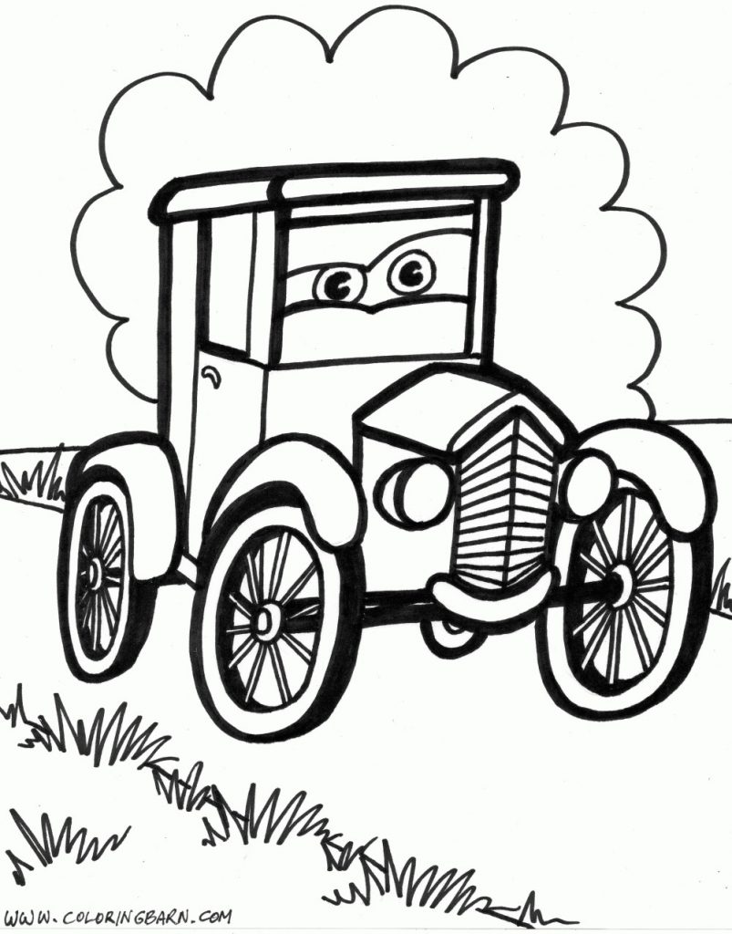 803x1024 Old Fashioned Cars Coloring Pages Best Of Classic Car Coloring