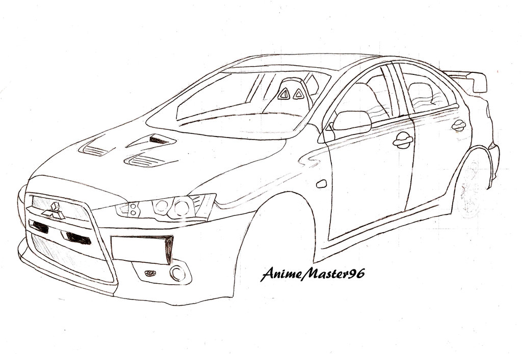 1024x695 Car (Old Drawing 2012) By Anime Master 96
