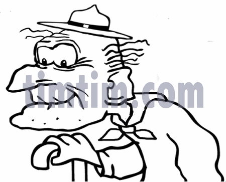450x363 Free Drawing Of An Old Scout Bw From The Category People