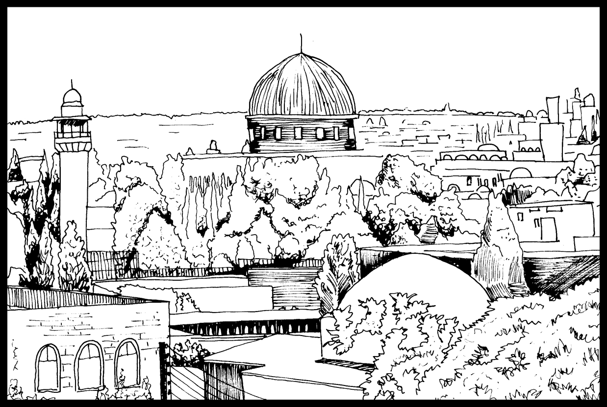 1238x831 Pencil Drawings Pencil Drawings In Old Jerusalem