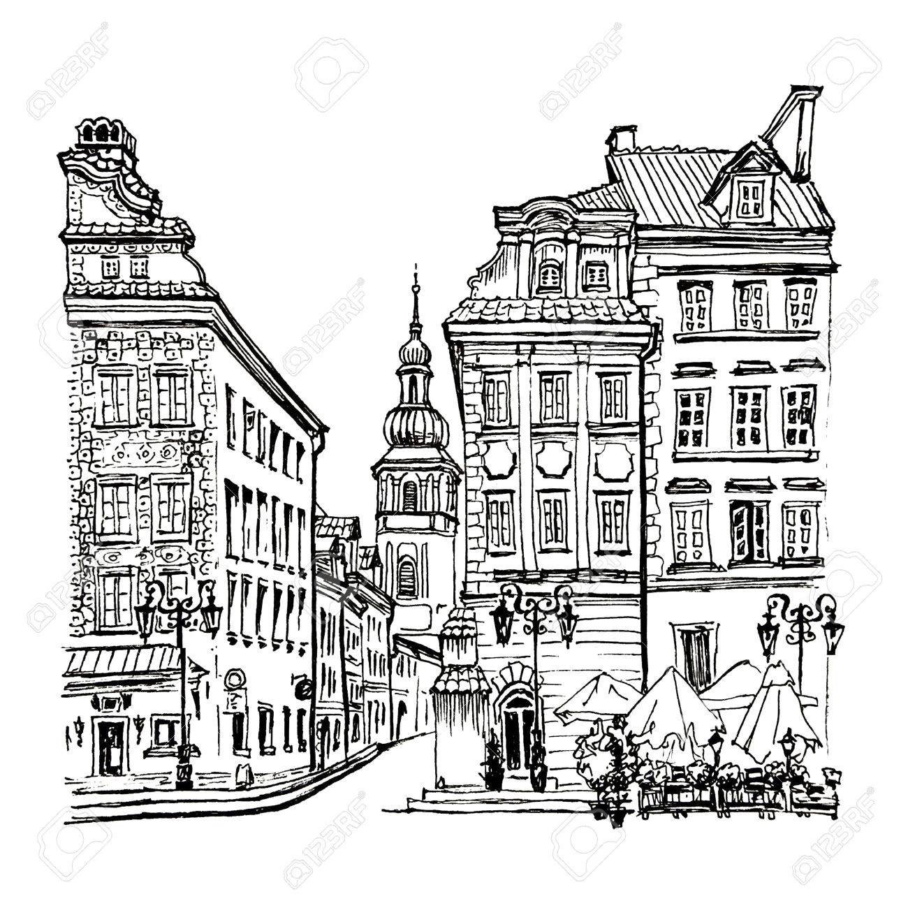 1300x1300 Castle Square, Piwna Street And Bell Tower Of St. Martin's Church