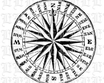 340x270 Compass Illustration Etsy