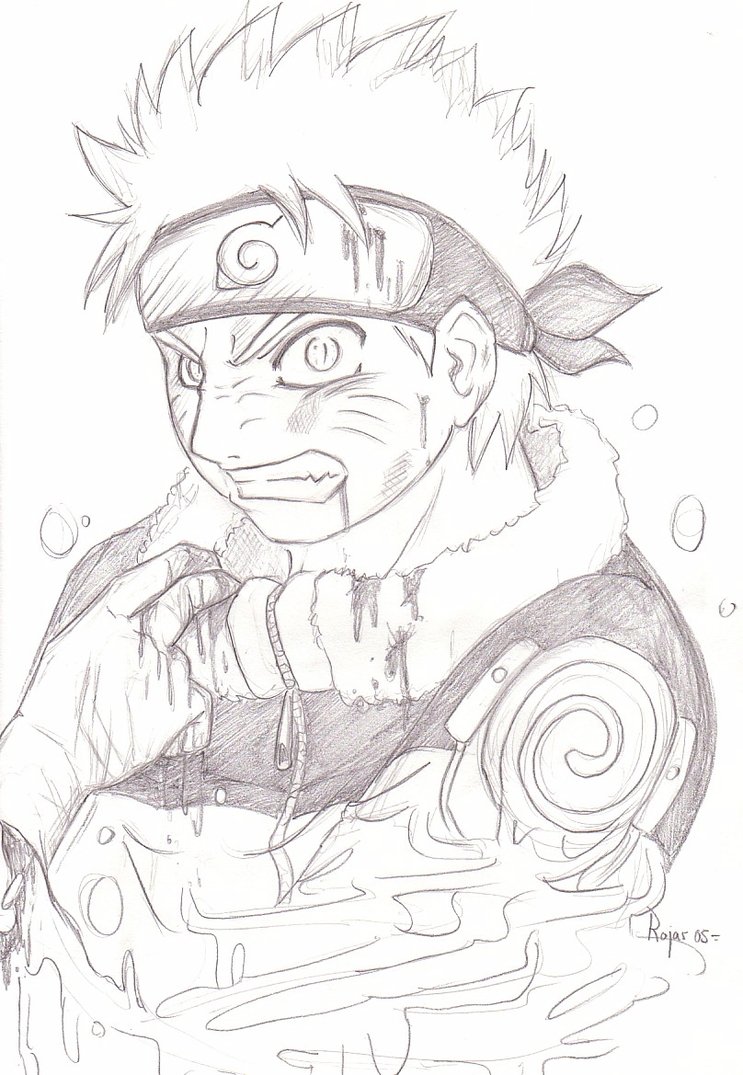 743x1075 Naruto Fan Art. Old Drawing D By Redenemy