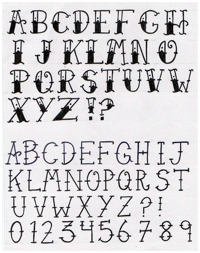 654x826 Drawn Lettering Old