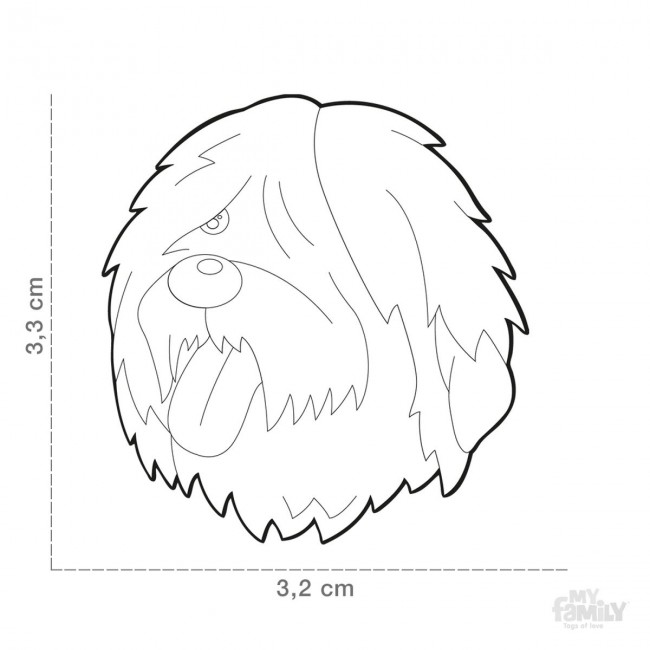 650x650 My Family Old English Sheepdog Id Tag