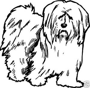 300x291 Old English Sheepdog Sticker Decal Car Dog Dulux Ebay