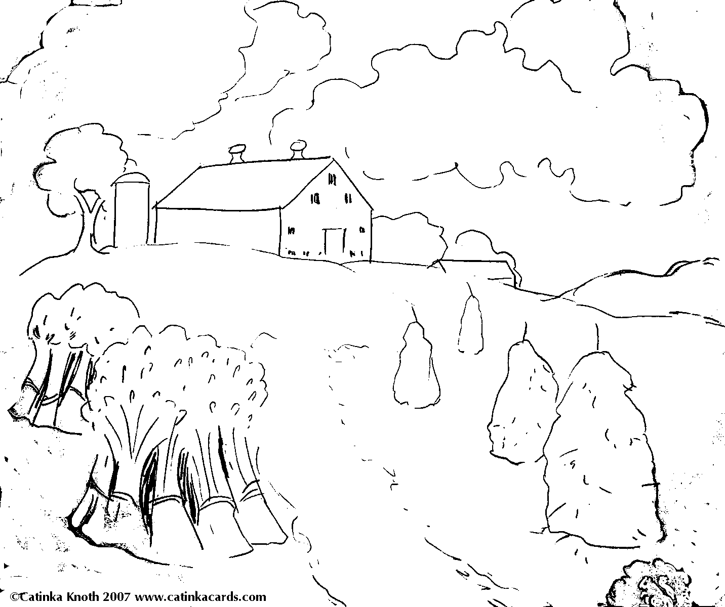 1432x1200 Farm Coloring Pages