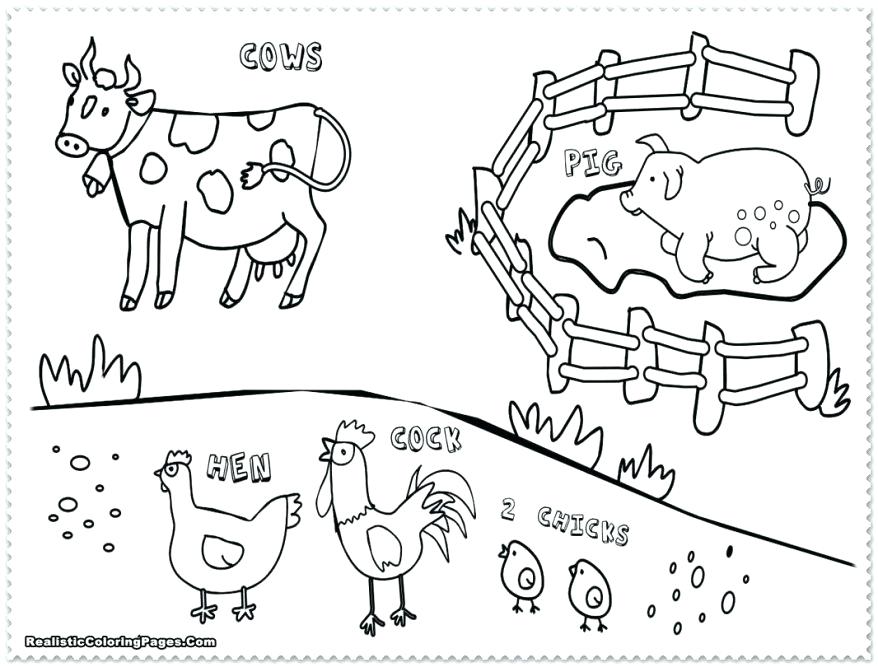 878x667 Printable Farm Coloring Pages Farm Coloring Pages On Animal