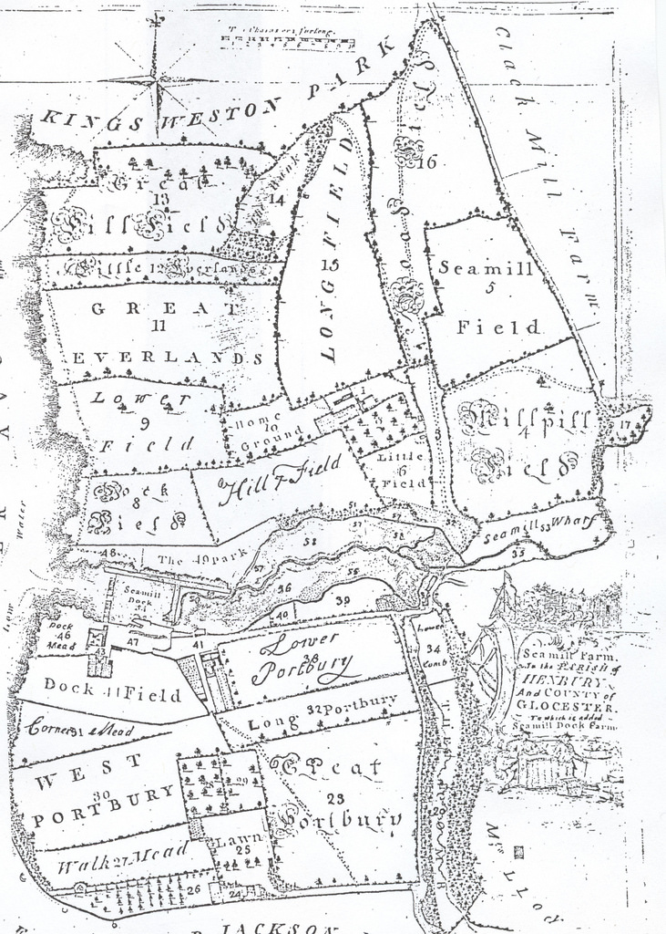 731x1024 Sea Mills Farm And Sea Mills Dock Farm, C.1760 Detail