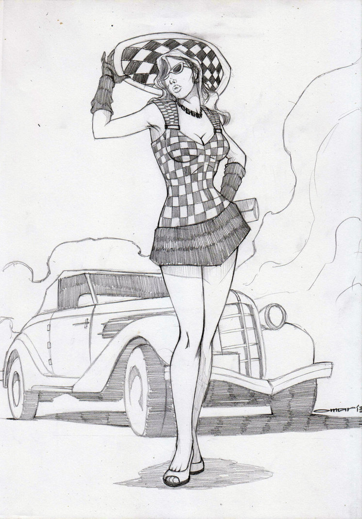 746x1070 Old Fashioned Lady Sketch By Omarmsamy